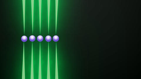 图：JILA的镊子钟使用光学镊子来控制多个锶原子